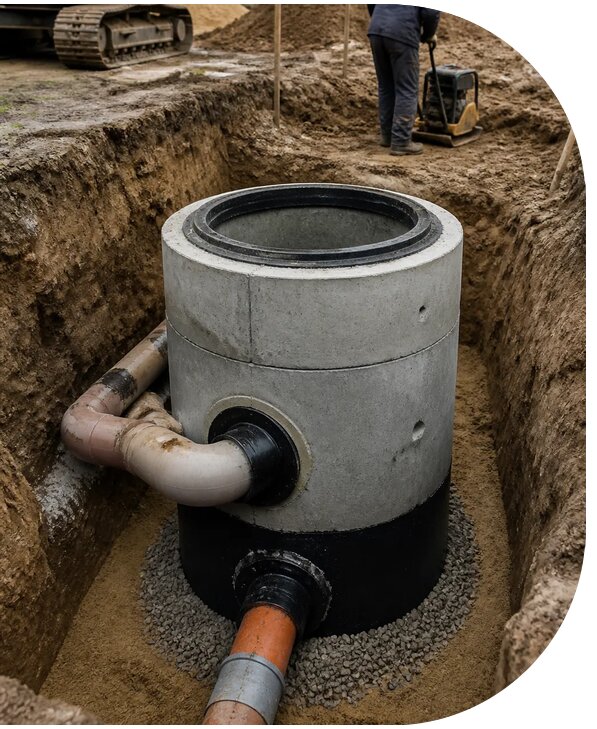 Монтаж канализационных колодцев под ключ в Гулькевичах